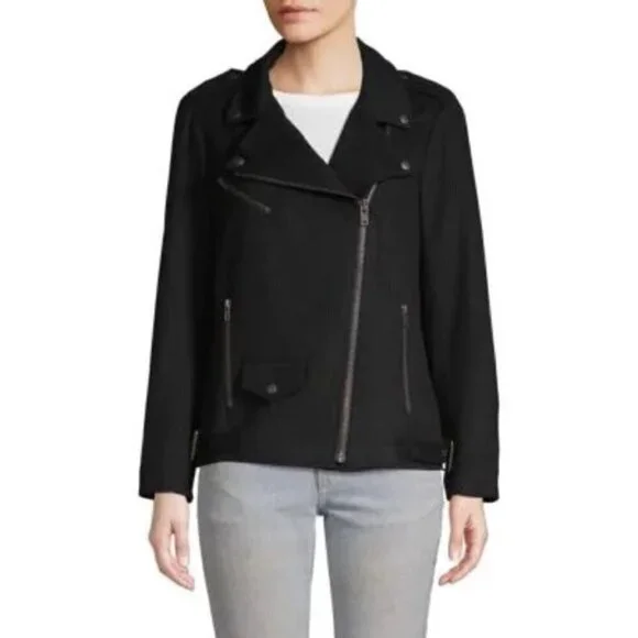 NEW Rebecca Minkoff Brando Wool Blend Moto Jacket